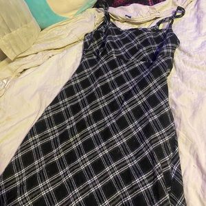 Black and white plaid dress🖤🤍